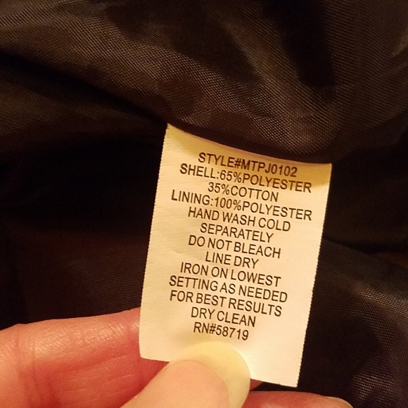 Black and cream patterned blazer, notations, med. - Picture 4 of 6